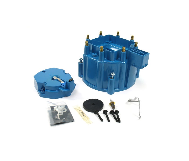 Pertronix D4002 Flame-Thrower Blue HEI Distributor Cap and Rotor Kit